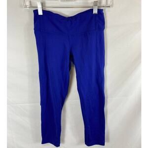 Zella Blue Athletic Crop Leggings Size XS